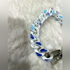 Sold on Mercari Louis Vuitton  Bracelet Cloud
Blue in metal with silver lock